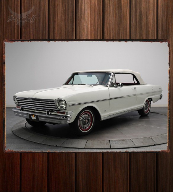 Металлическая табличка Chevrolet Chevy II Nova 400 Convertible Металлическая табличка Chevrolet Chevy II Nova 400 Convertible